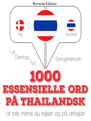 cover image of 1000 essentielle ord på thailandsk